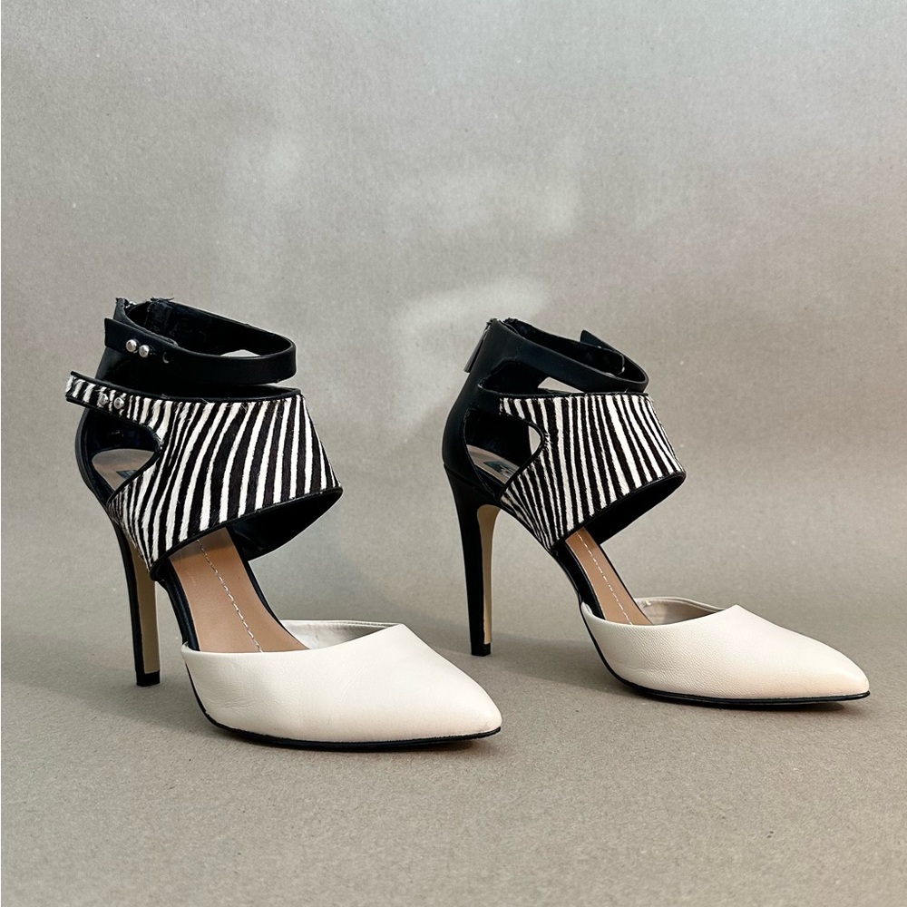 Elegant Black and White Women's Heels